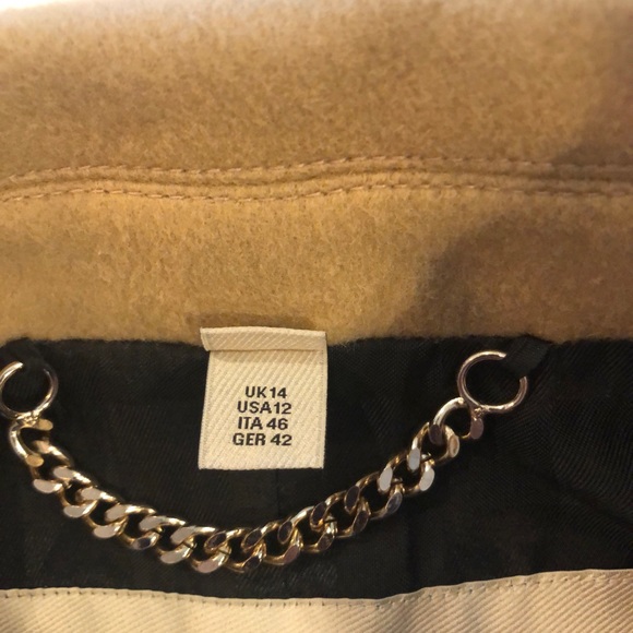 SOLD!!!Burberry Wool Cashmere Camel Size 12 - Picture 8 of 8